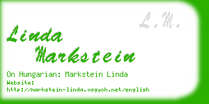linda markstein business card